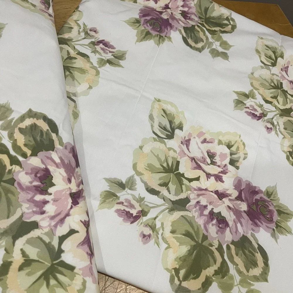 Rose Cottagecore Handmade Curtain Panels 42x82